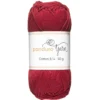 Garn Cotton 8/4 50g vinröd