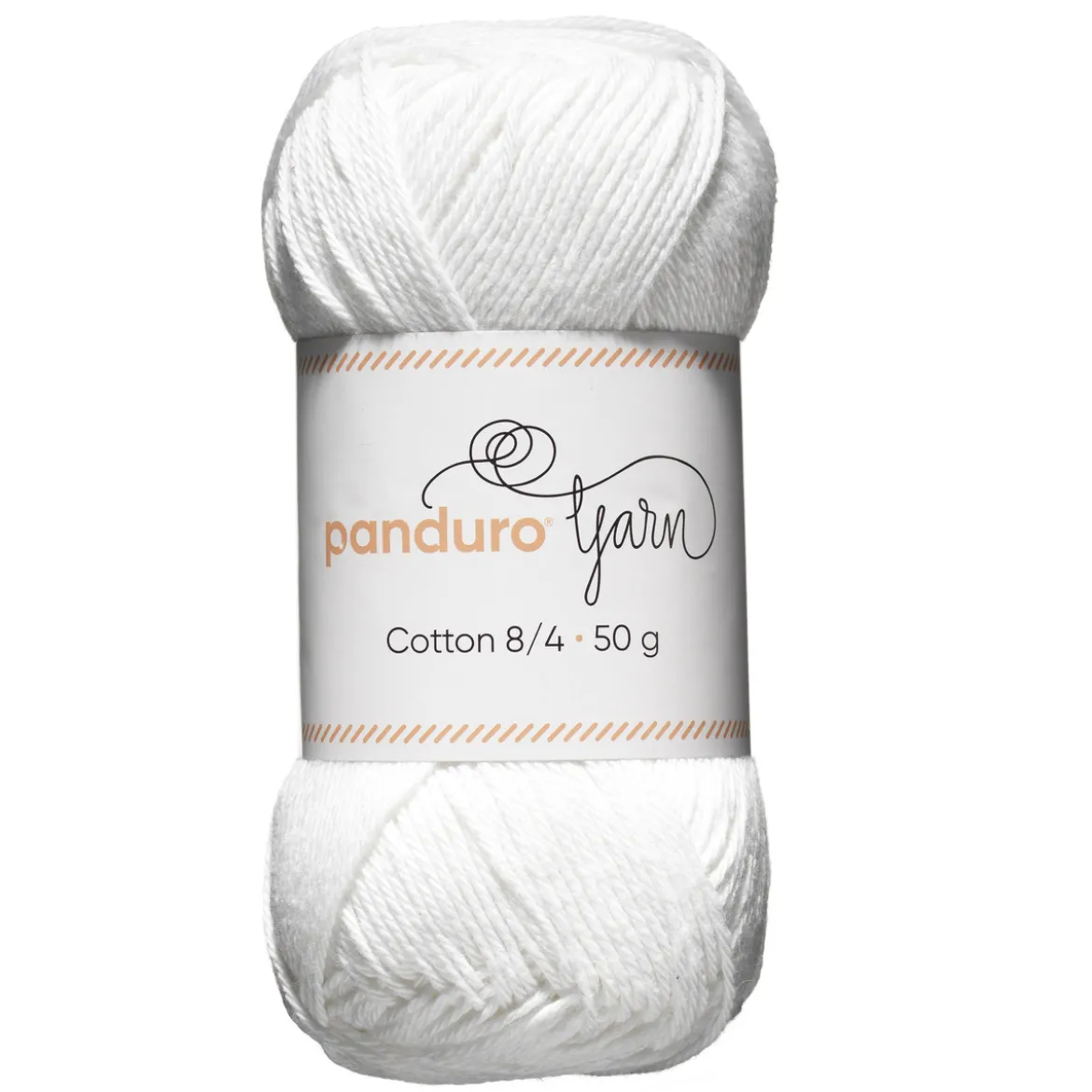 Garn Cotton 8/4 50g vit