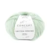 Garn Cotton Merino 50g ljusgrön 132