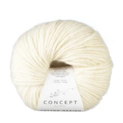 Garn Cotton Merino 50g natur 100