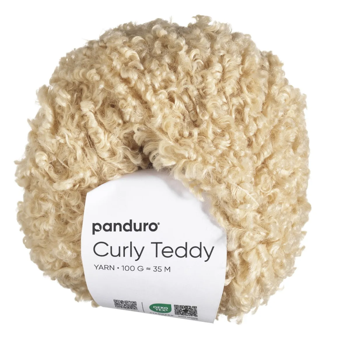 Garn Curly Teddy 50g beige