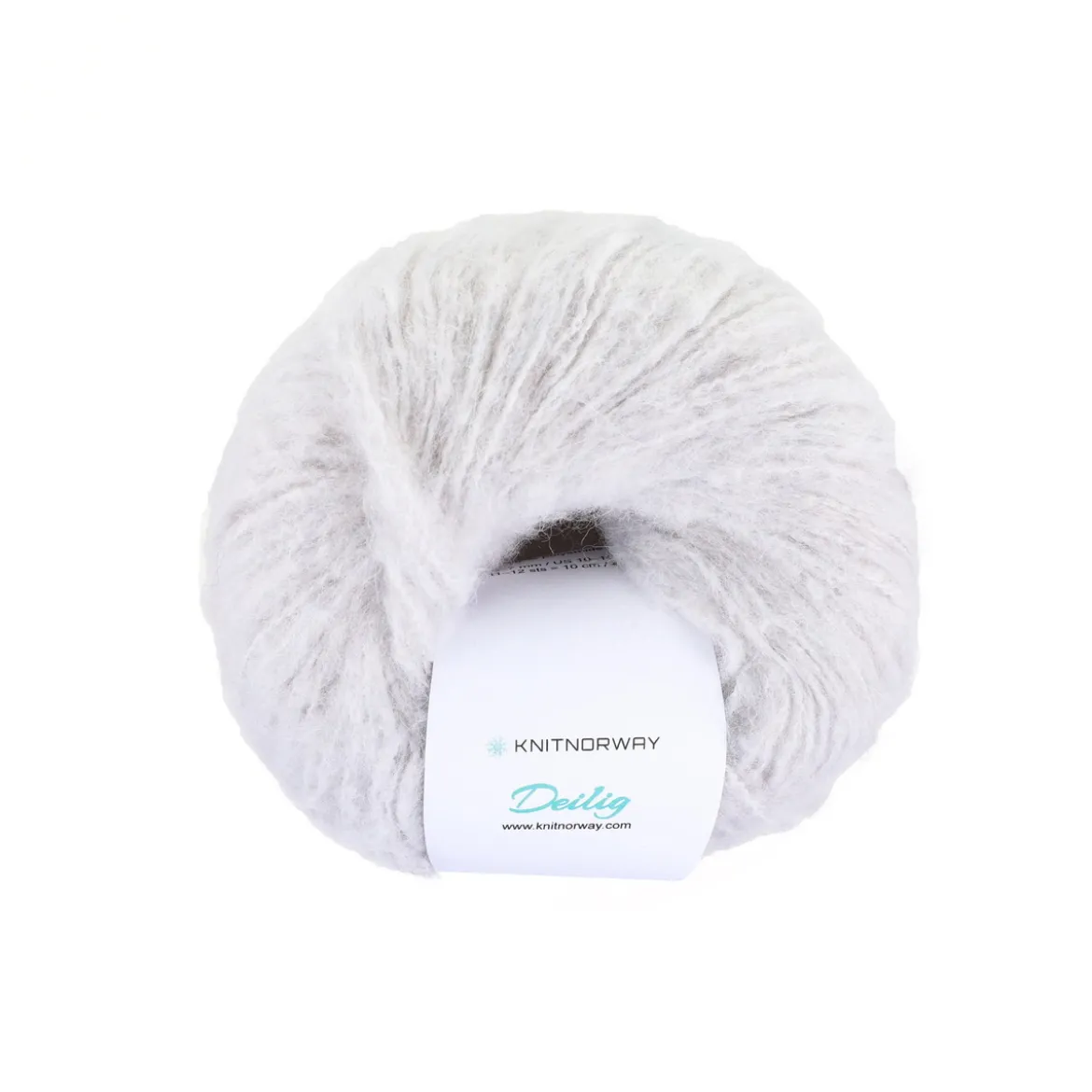 Garn Deilig 50g light grey – colour 1907