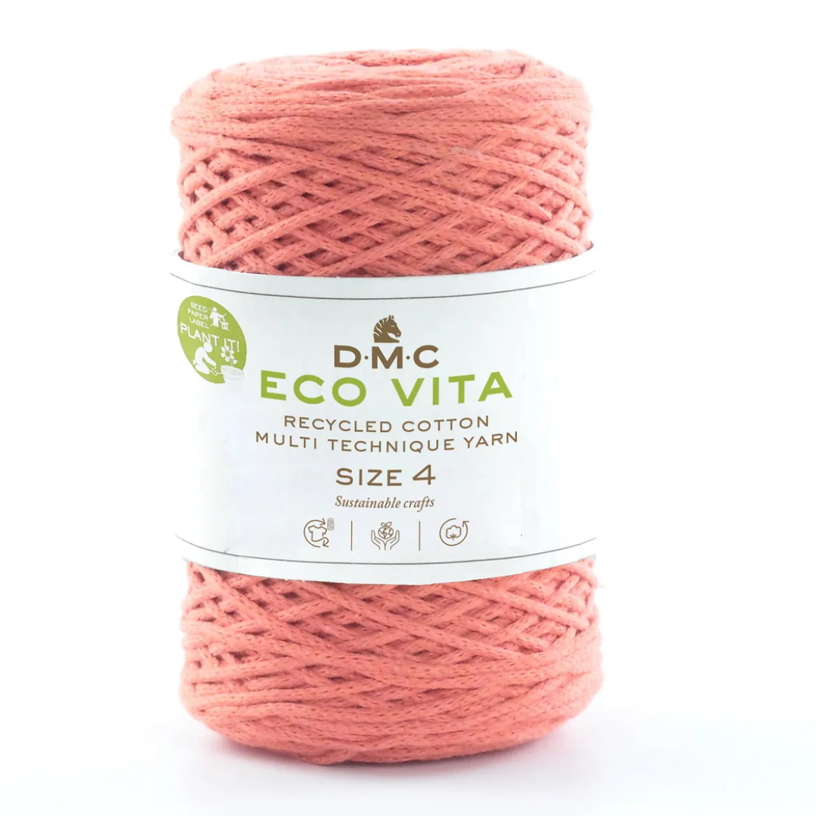Garn DMC Eco Vita 4 250g – aprikos 015