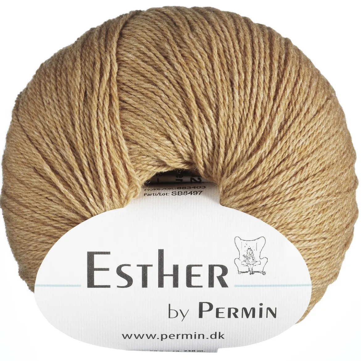 Garn Esther 50g gul
