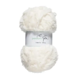 Garn Faux Fur vit 100g