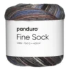 Garn Fine Sock 100g blå, bruna & grå nyanser