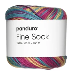 Garn Fine Sock 100g lekfull färgmix