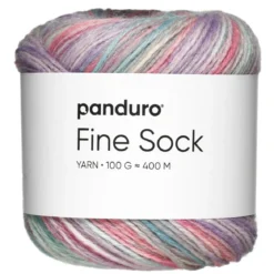 Garn Fine Sock 100g pastellfärger
