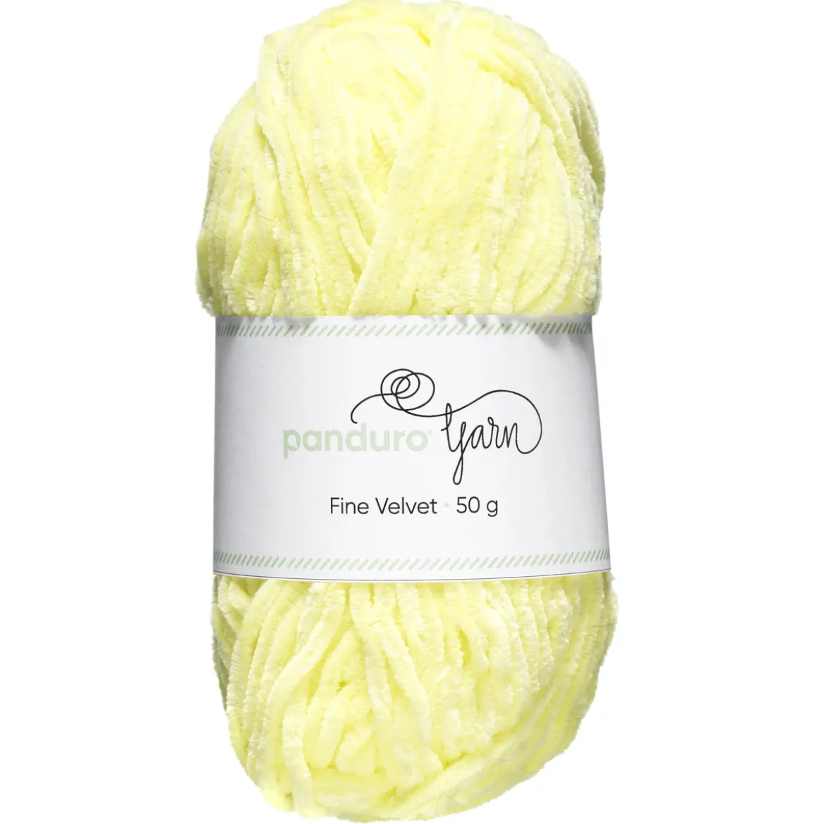 Garn Fine Velvet 50g ljusgul – sammetslent och himmelskt mjukt garn