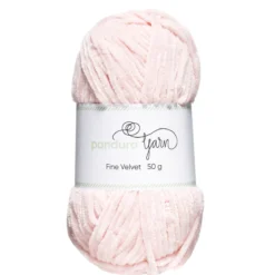 Garn Fine Velvet 50g ljusrosa – sammetslent och himmelskt mjukt garn