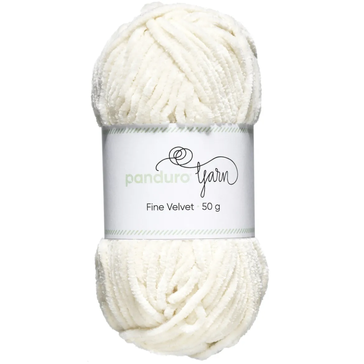 Garn Fine Velvet 50g naturvit – sammetslent och himmelskt mjukt garn