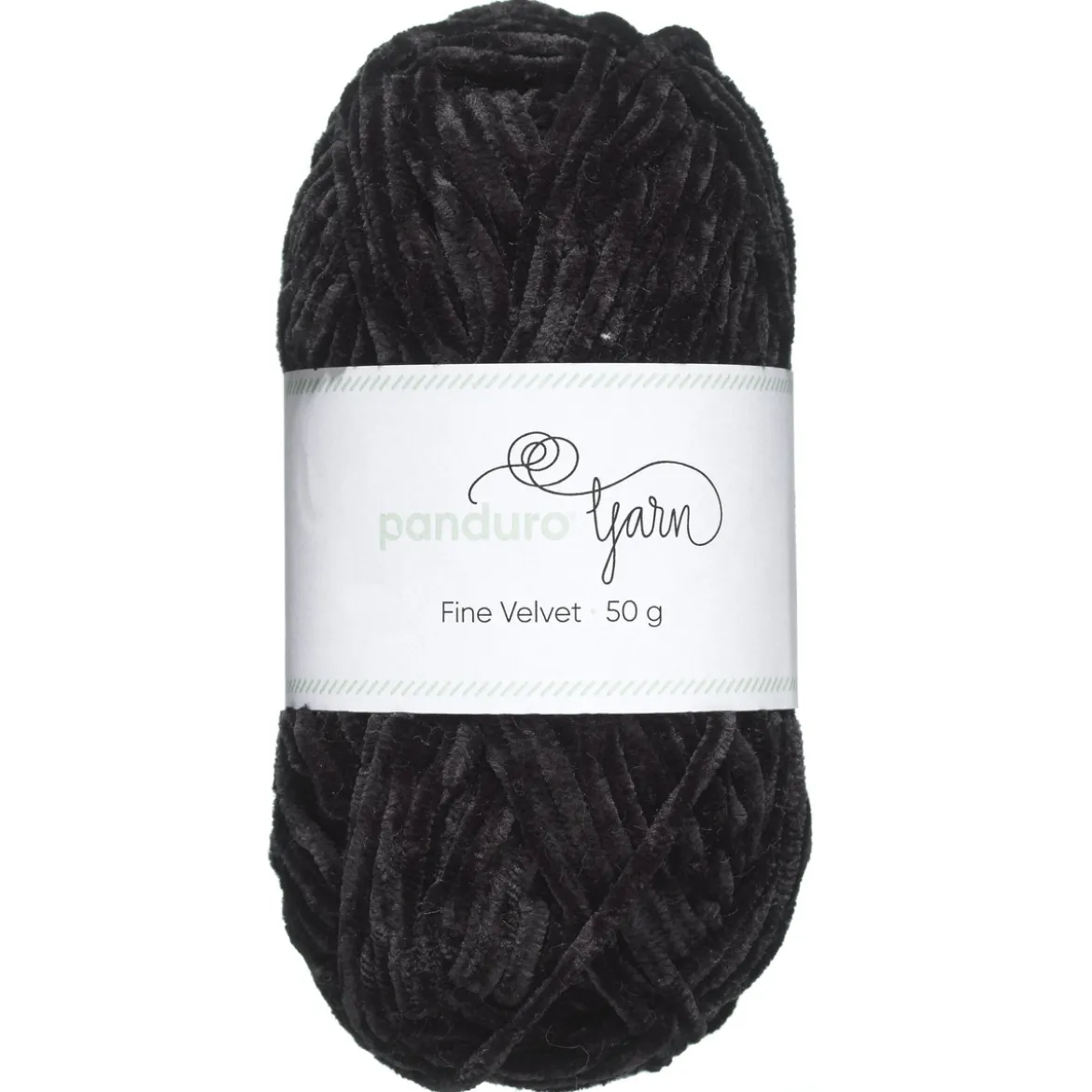 Garn Fine Velvet 50g svart – sammetslent och himmelskt mjukt garn