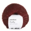 Garn Fluffy 50g mörk rost