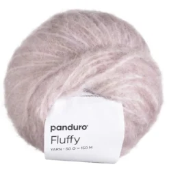 Garn Fluffy 50g puderrosa