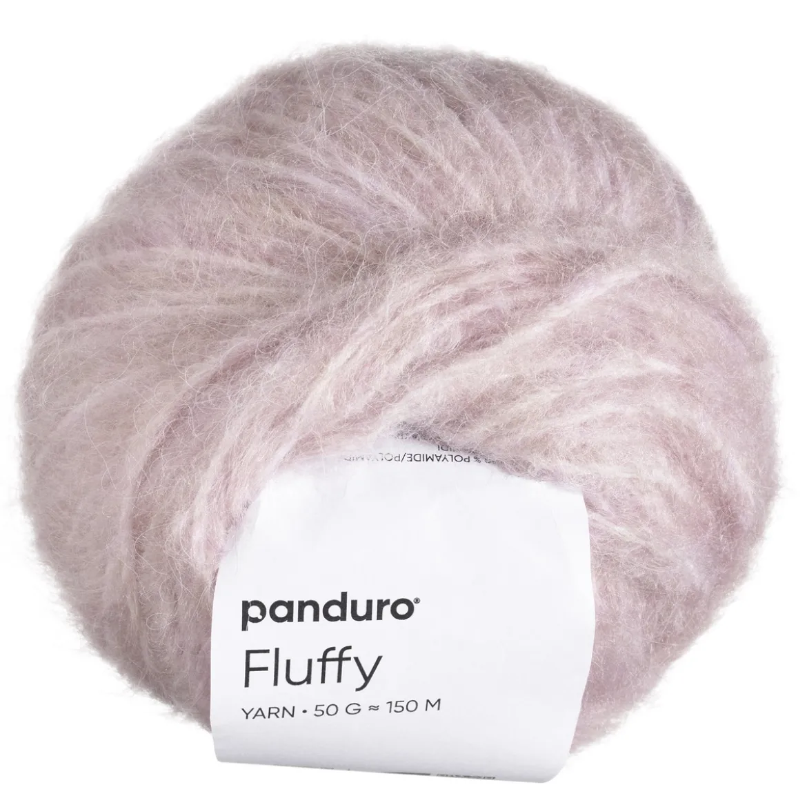Garn Fluffy 50g puderrosa