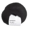 Garn Fluffy 50g svart