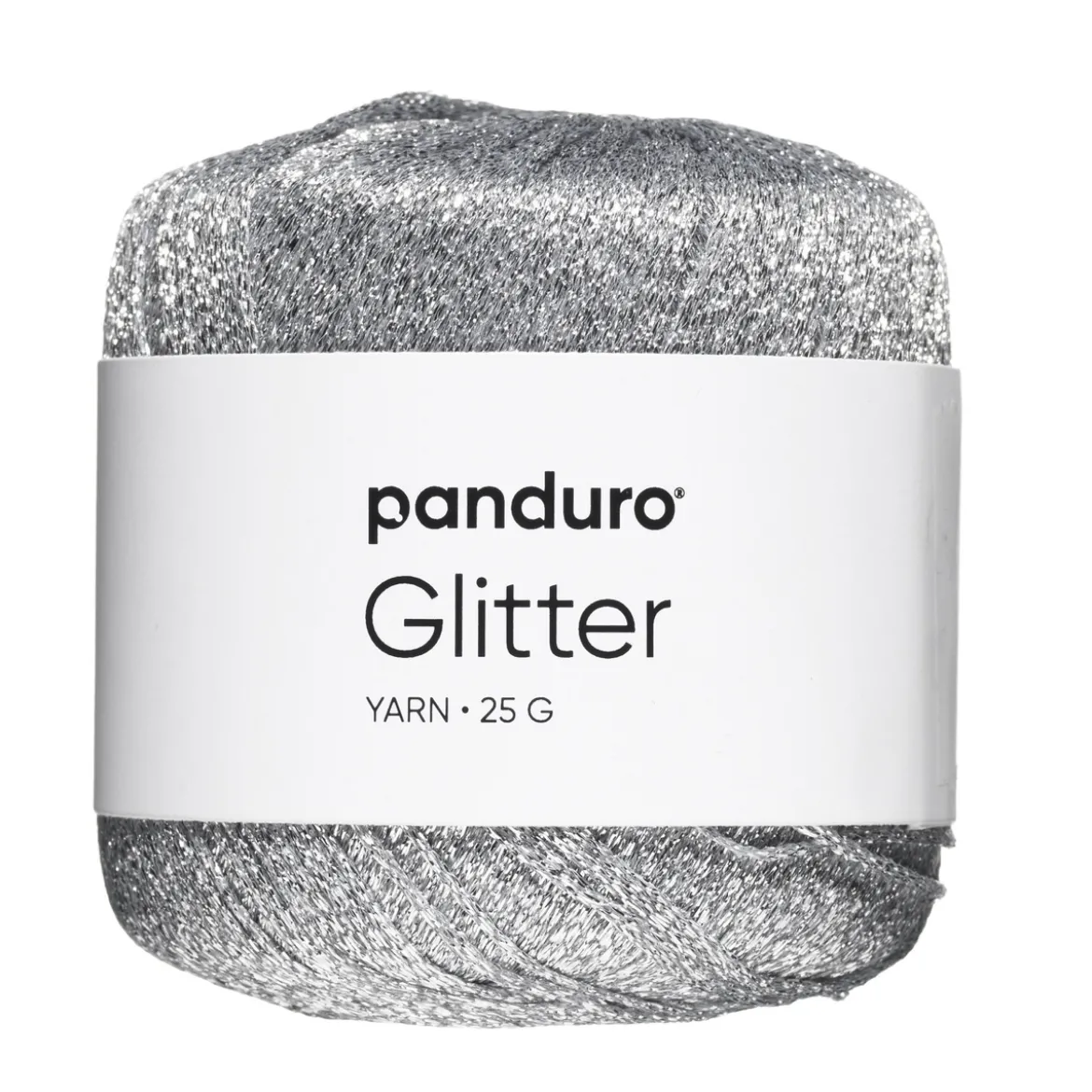 Garn glitter 25g silver