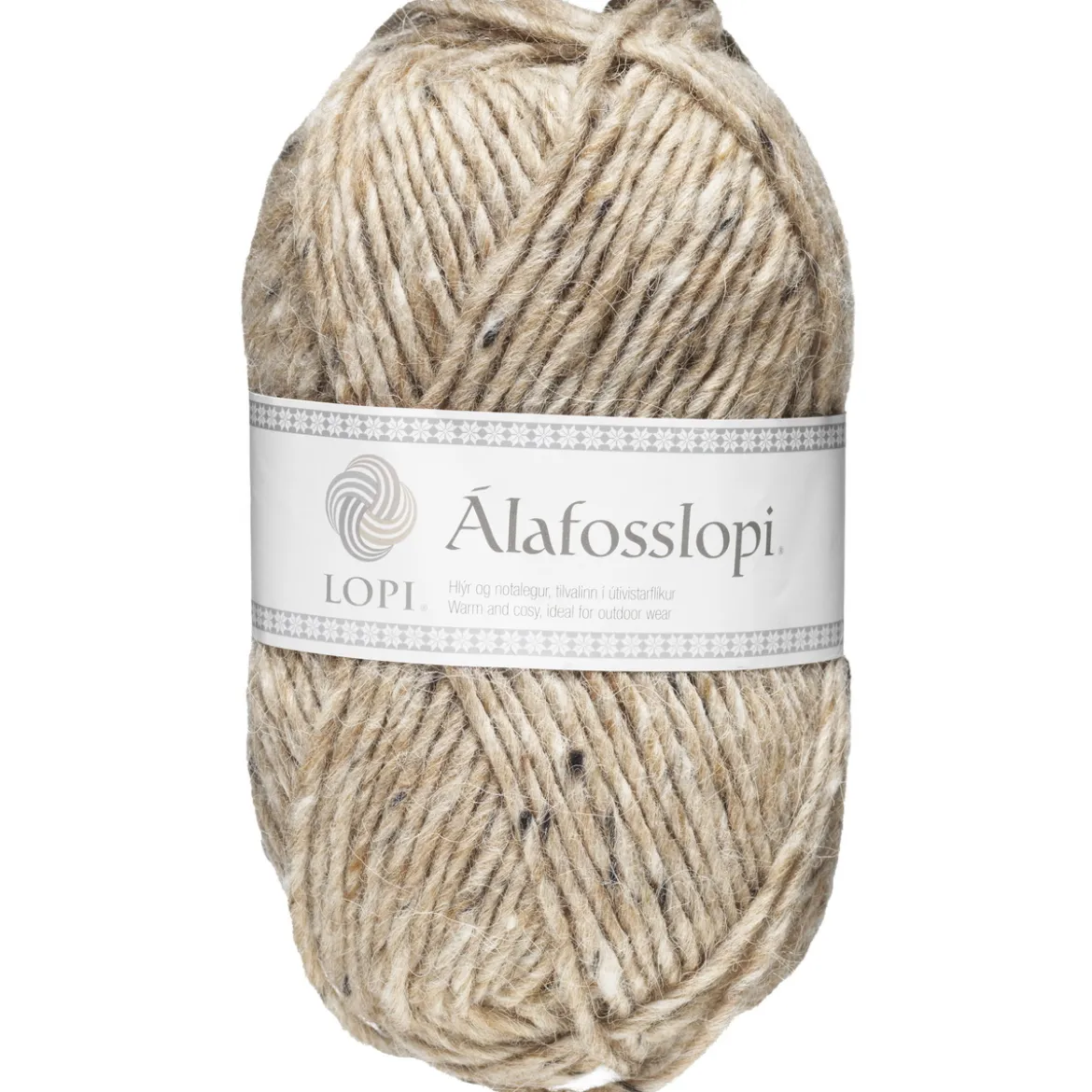 Garn Istex Alafosslopi 100g beigemelerad – 9976 Beige tweed