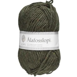 Garn Istex Alafosslopi 100g mörkgrön – 9966 Cypress green heather