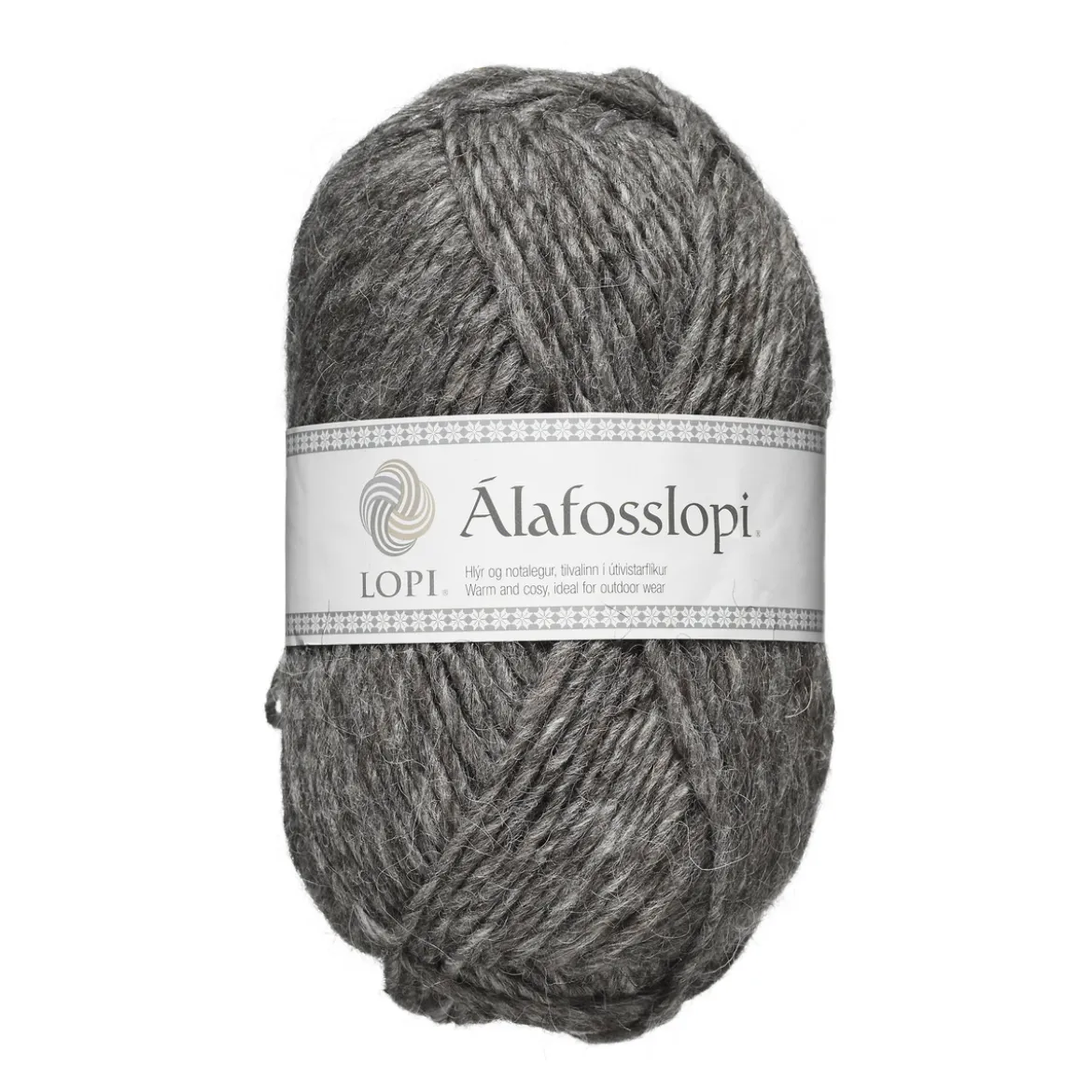 Garn Istex Alafosslopi 100g musgrå – 0057 Grey heather