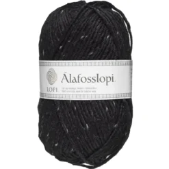 Garn Istex Alafosslopi 100g svartmelerad – 9975 Black tweed