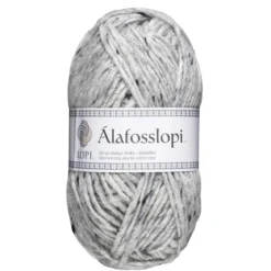 Garn Istex Alafosslopi 100g tweed – 9974 Light grey tweed