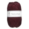 Garn Istex Alafosslopi 100g vinröd – 1242 Oxblood red