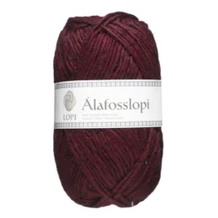 Garn Istex Alafosslopi 100g vinröd – 1242 Oxblood red