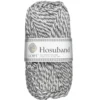 Garn Istex Hosuband 100g vit/grå – Grey-white 0224