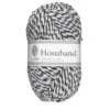 Garn Istex Hosuband 100g vit/svart – White-black 0000