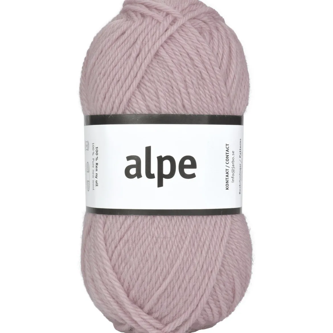 Garn Järbo Alpe 50 g ljusrosa – 36114 Rose melody
