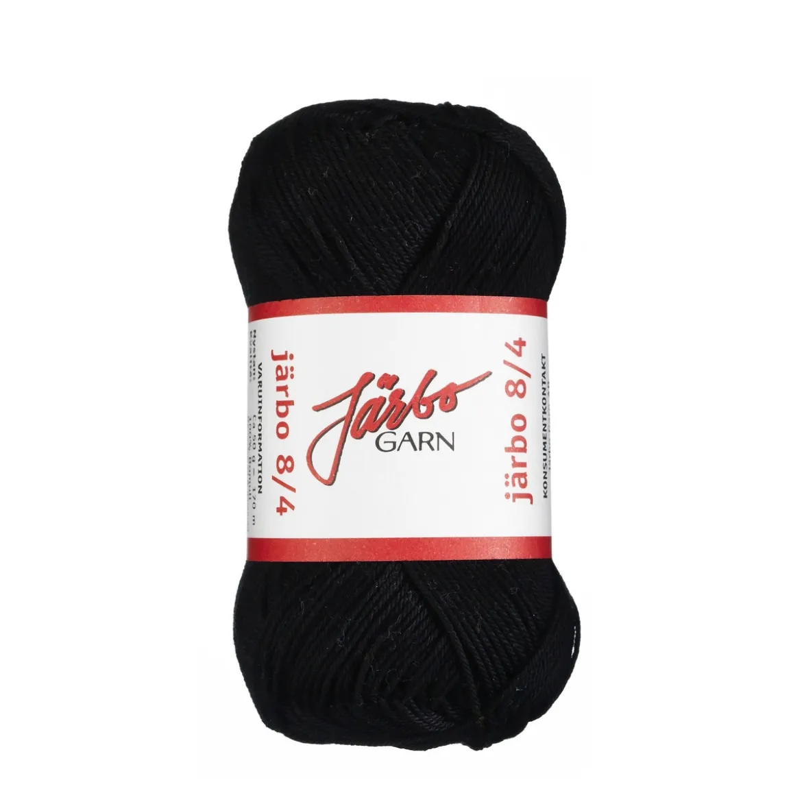 Garn Järbo 8/4 50g svart – 32012 Black