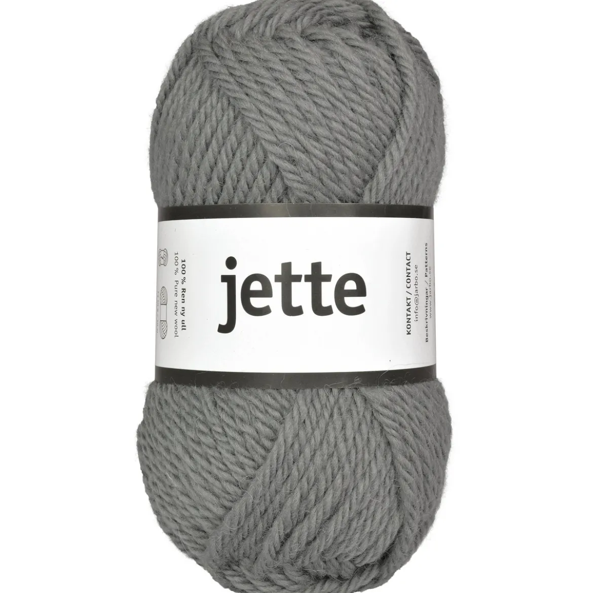 Garn Järbo Jette 50g grå – 26318 Grey stone