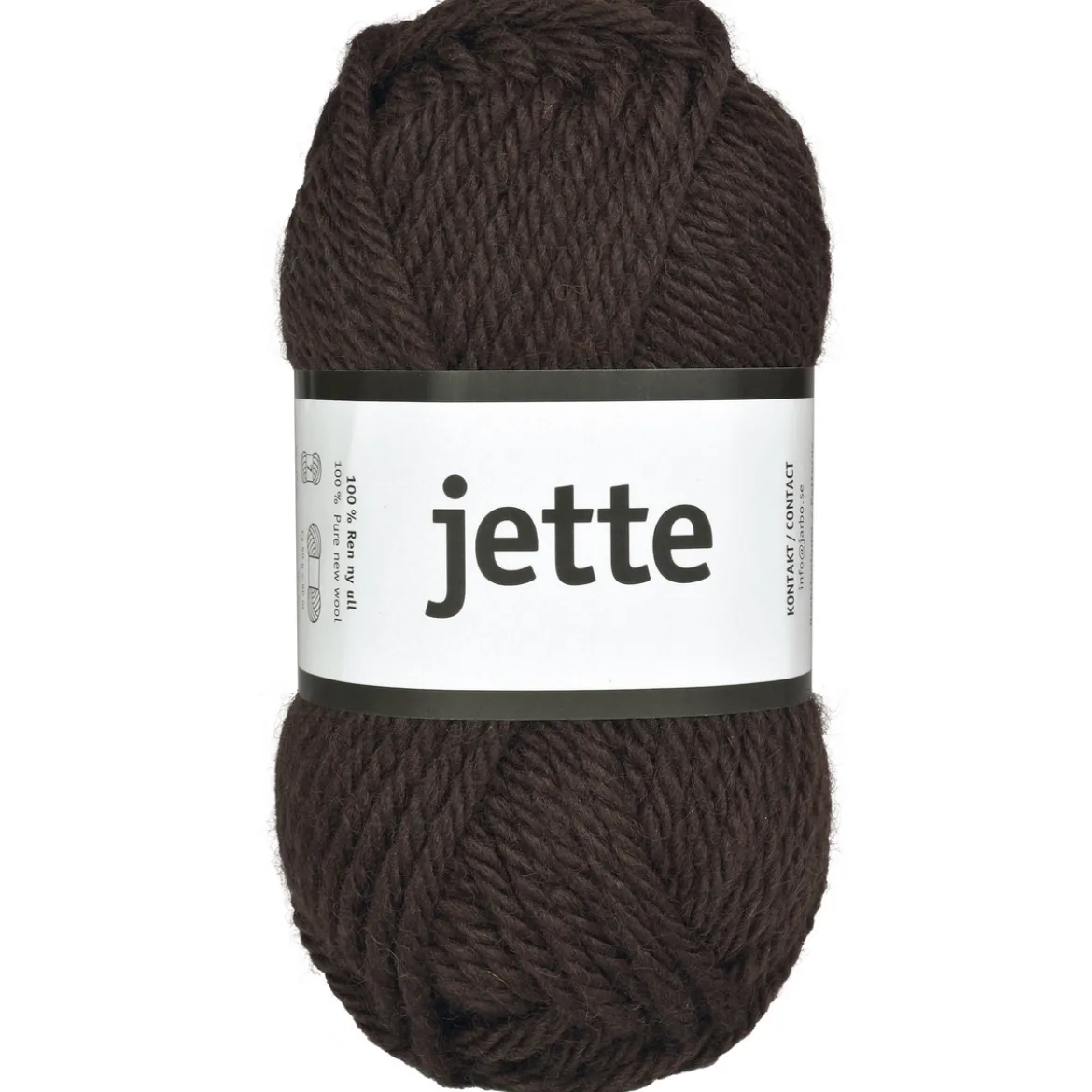 Garn Järbo Jette 50g mörkbrun – 26313 Coffee kick