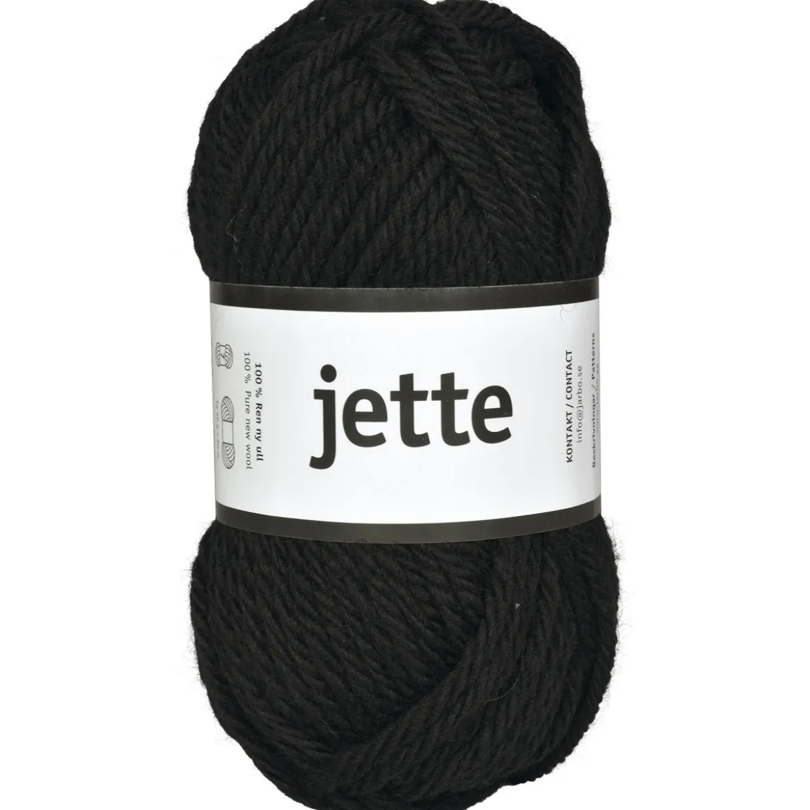 Garn Järbo Jette 50g svart – 26319 Black