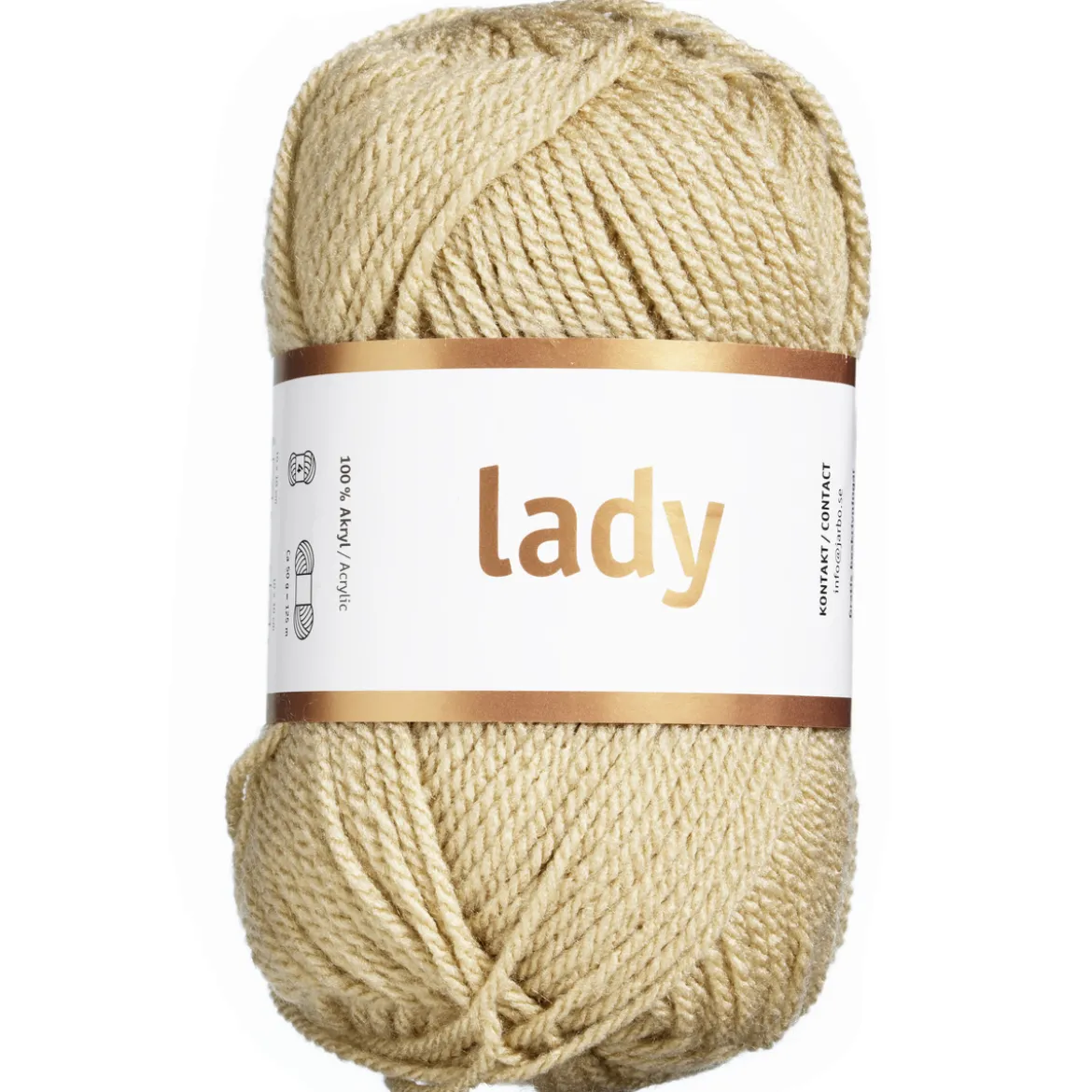 Garn Järbo Lady 50g beige – 44207 Beige