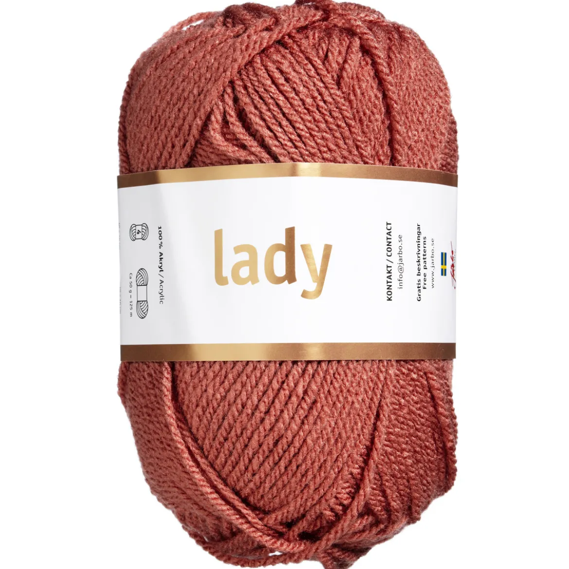 Garn Järbo Lady 50g gammelrosa – 44218 Old rose