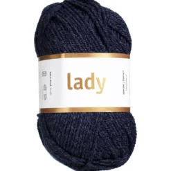 Garn Järbo Lady 50g jeansblå – 44229 Denim melangé