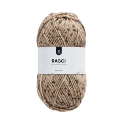 Garn Järbo Raggi 100g beige prick – Tweedy forest 15182