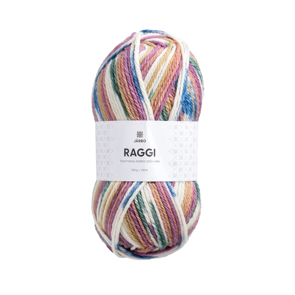 Garn Järbo Raggi 100g ljus pastell – Ferrris wheel 15257