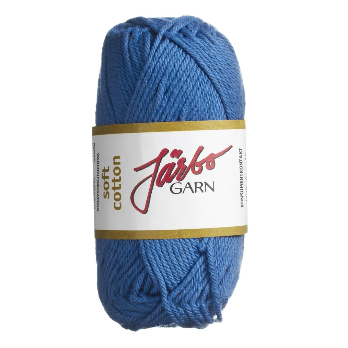 Garn Järbo Soft Cotton 50g blå – 8811 Ultramarine