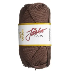 Garn Järbo Soft Cotton 50g brun – 8843 Mocca brown