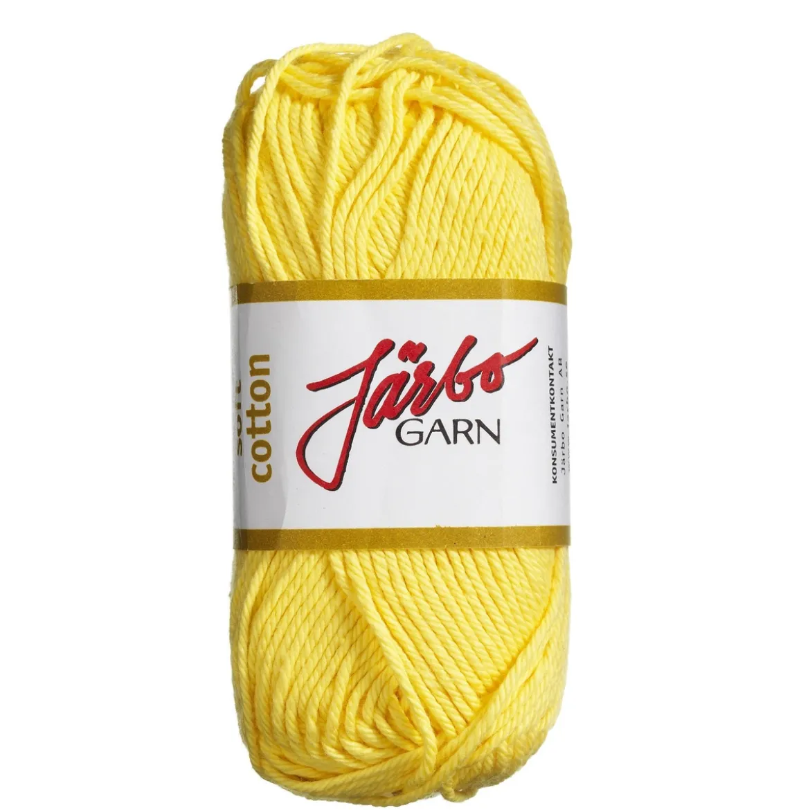 Garn Järbo Soft Cotton 50g gul – 8874 Lemon
