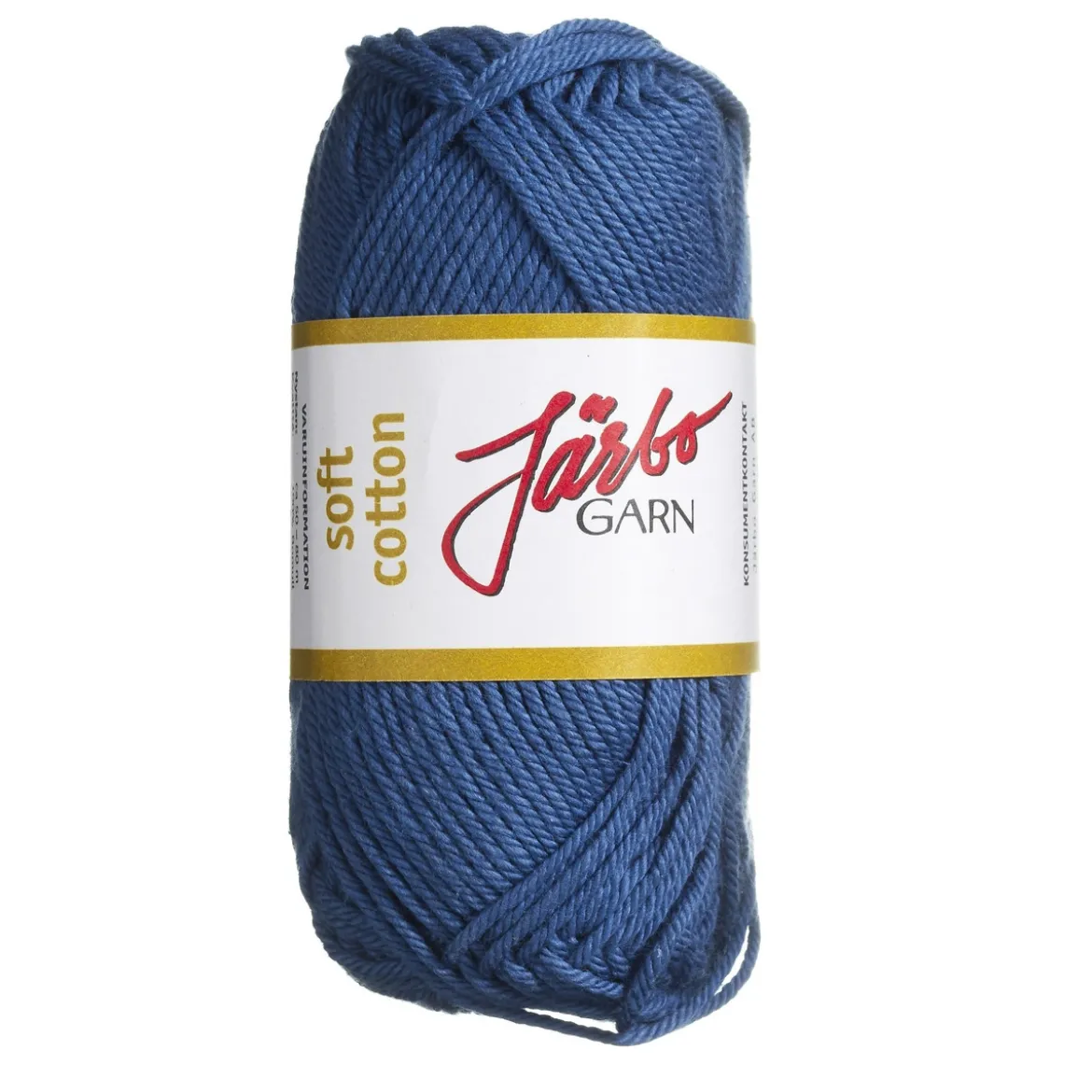 Garn Järbo Soft Cotton 50g jeansblå – 8862 Jeans blue