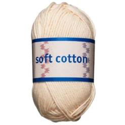 Garn Järbo Soft Cotton 50g ljus aprikos – 8869 Paled apricot