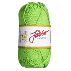 Garn Järbo Soft Cotton 50g ljusgrön – 8847 Lime