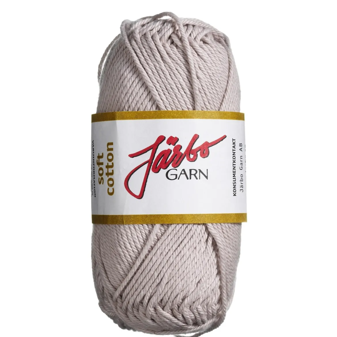 Garn Järbo Soft Cotton 50g sand – 8875 Greyish