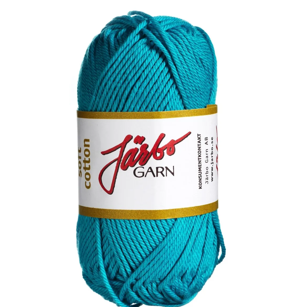 Garn Järbo Soft Cotton 50g turkos – 8846 Strong turquoise