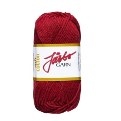 Garn Järbo Soft Cotton 50g vinröd – 8859 Maroon red