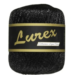 Garn Lammy Lurex 25g svart